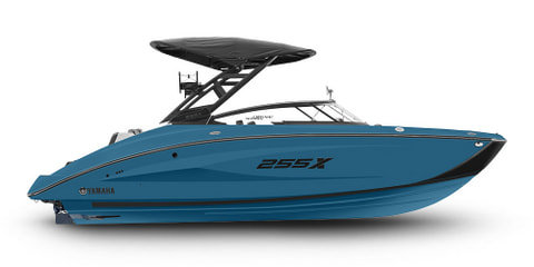 【5/11・12 琵琶湖スポーツボートフェア試乗艇！】2023年モデルラスト1台 即納OK！スポーツボート255XD！ 電動ウェイクブースターを採用！ カラーはSlate Blue：画像
